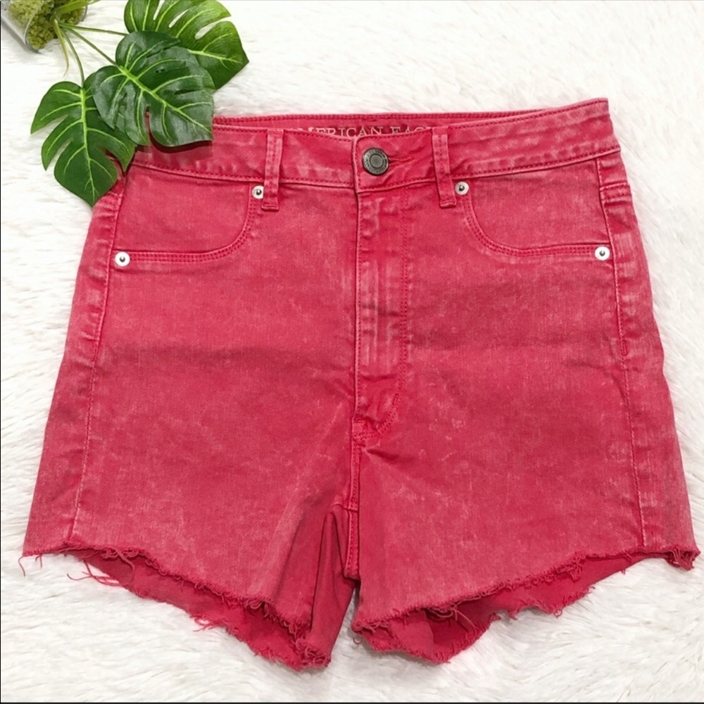 American Eagle Stretch 10” Rise Jean Short Raw